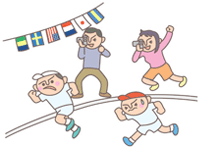 イラスト：運動会