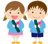 イラスト：卒園式の子ども