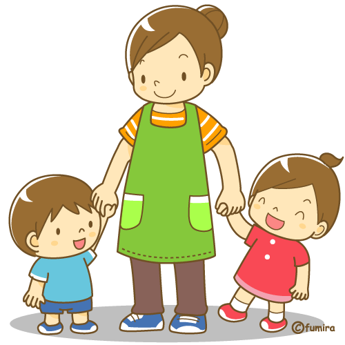 イラスト：子どもと保育士