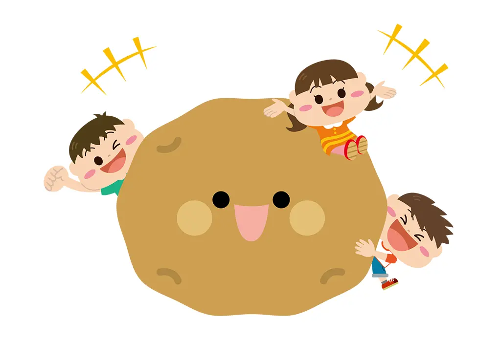 イラスト：ジャガイモと子ども達