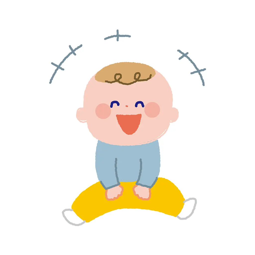 イラスト：笑っている赤ちゃん
