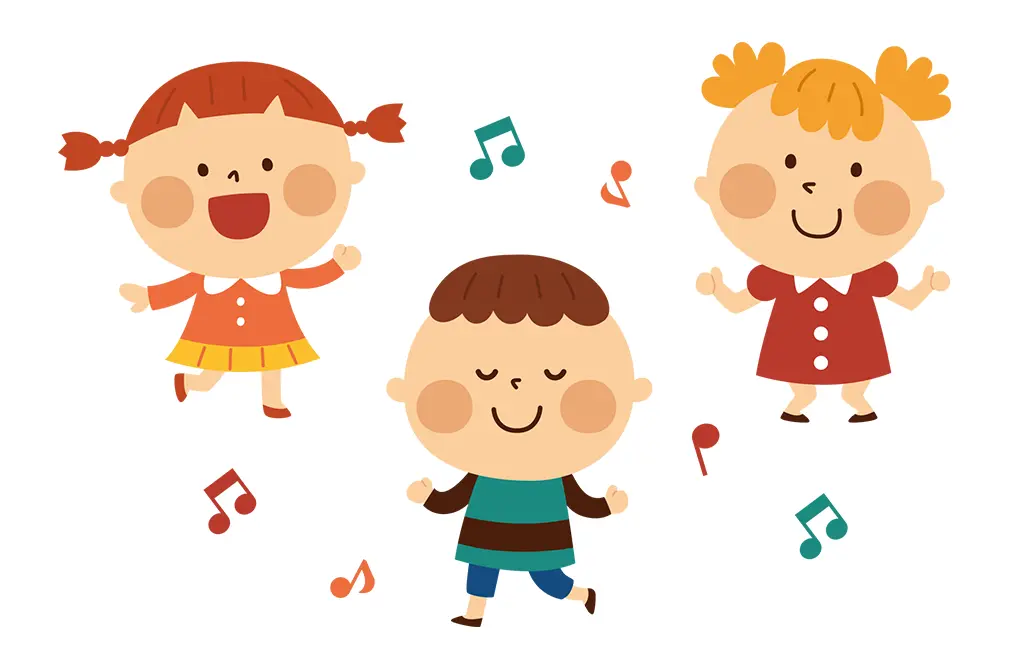 イラスト：ダンスを楽しむ子どもたち